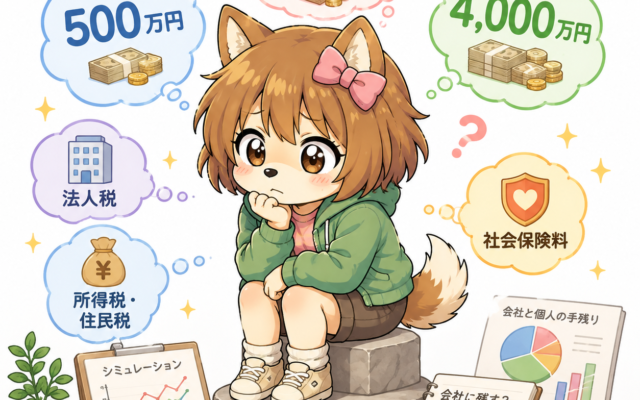 役員報酬のシミュレーション｜手残り最大化の最適額を徹底比較